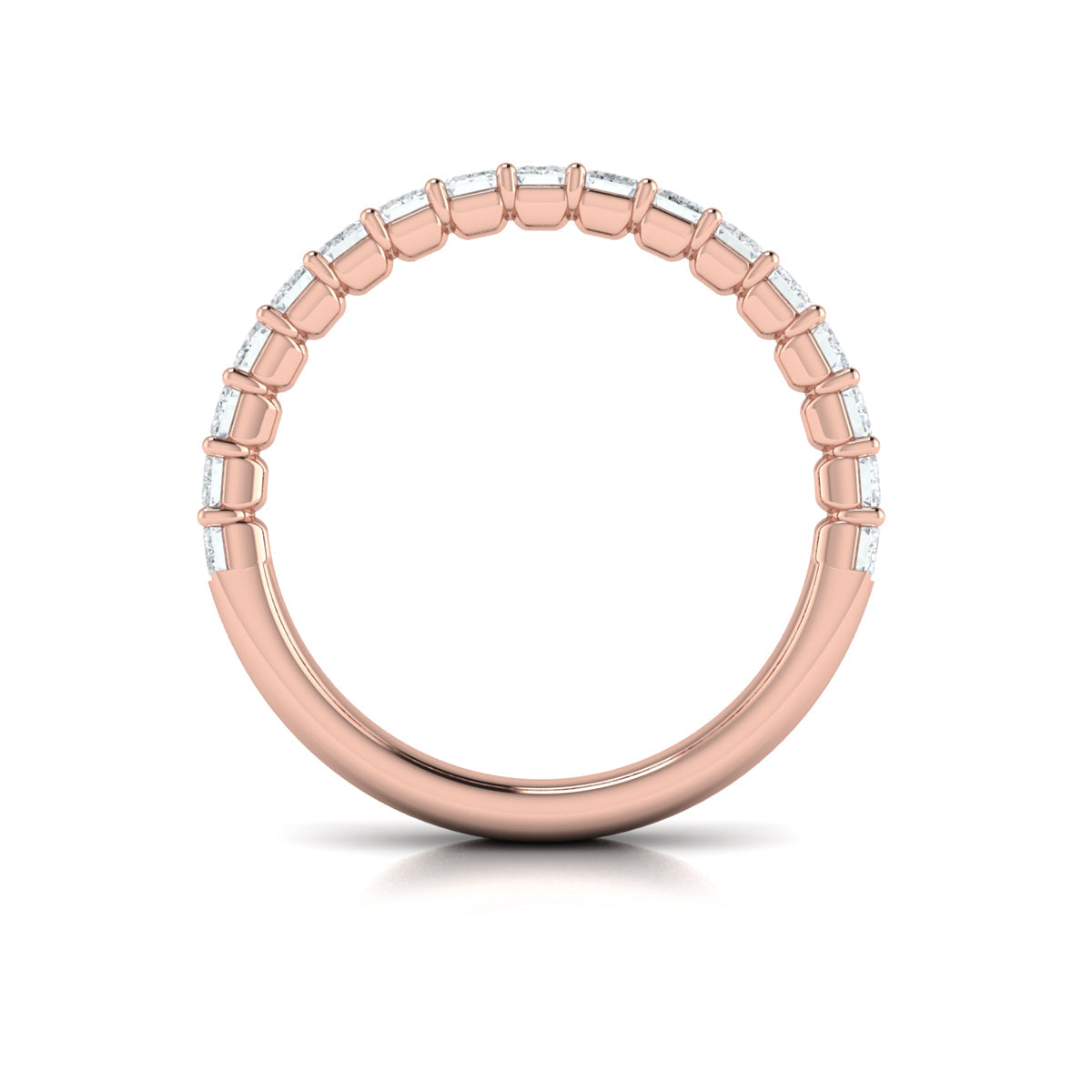 14kt Rose Gold Diamond Stackable Wedding Band