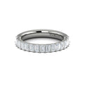 14K White Gold Diamond Stackable Womens Wedding Band