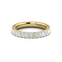 14kt Yellow Gold Diamond Womens Stackable Wedding Band