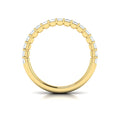 14kt Yellow Gold Diamond Womens Stackable Wedding Band