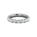 14K White Gold Diamond Stackable Womens Wedding Band