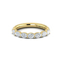 14kt Yellow Gold Diamond Womens Stackable Wedding Band
