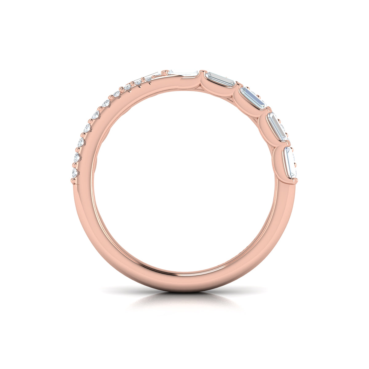 14kt Rose Gold Diamond Stackable Wedding Band