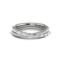 14K White Gold Diamond Stackable Wedding Band