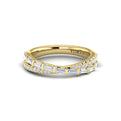 14kt Yellow Gold Diamond Stackable Womens Wedding Band