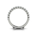 14K White Gold 0.9ct Diamond Womens Wedding Band Enhancer