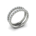 14K White Gold 0.9ct Diamond Womens Wedding Band Enhancer