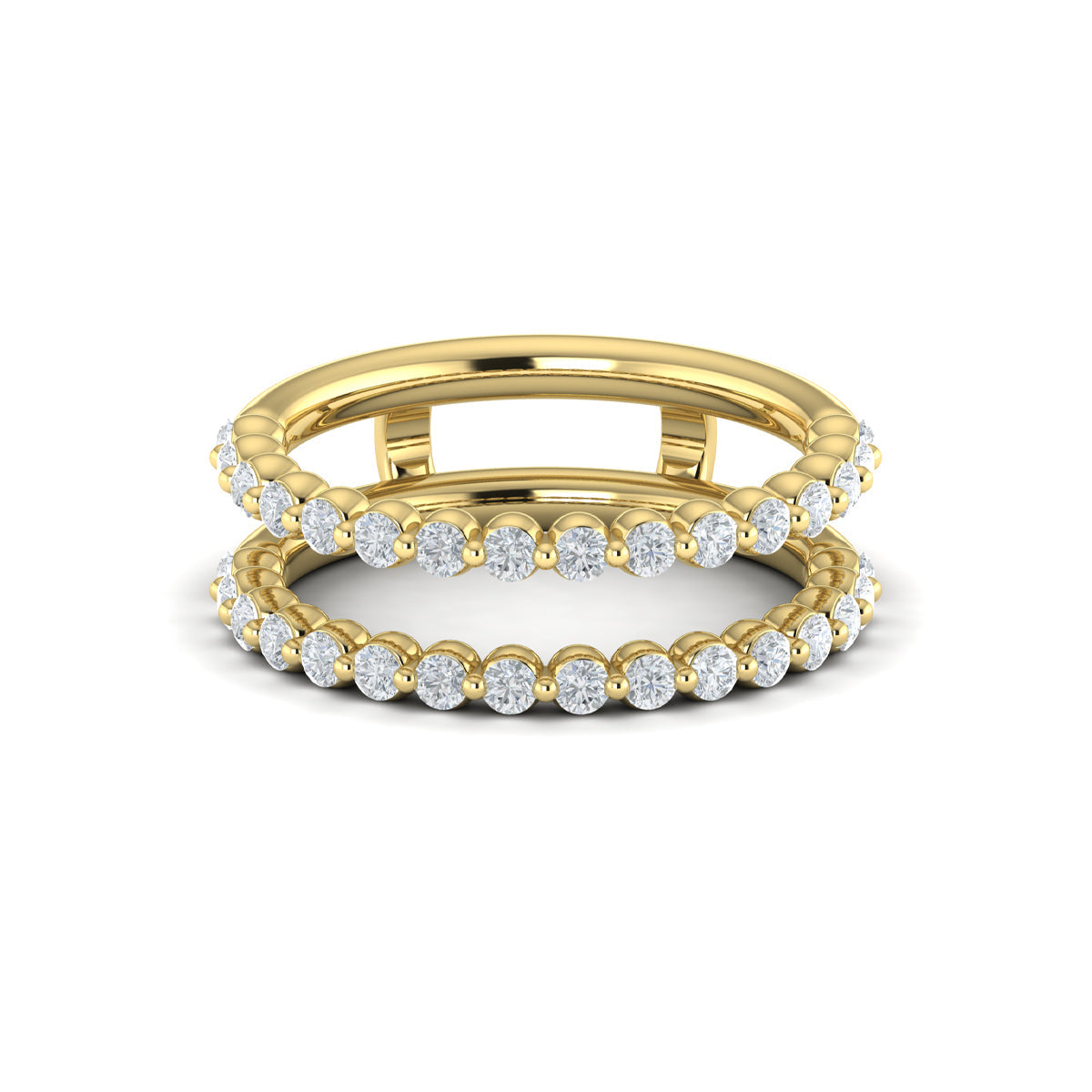 14kt Yellow Gold 0.9ct Diamond Wedding Band Enhancer