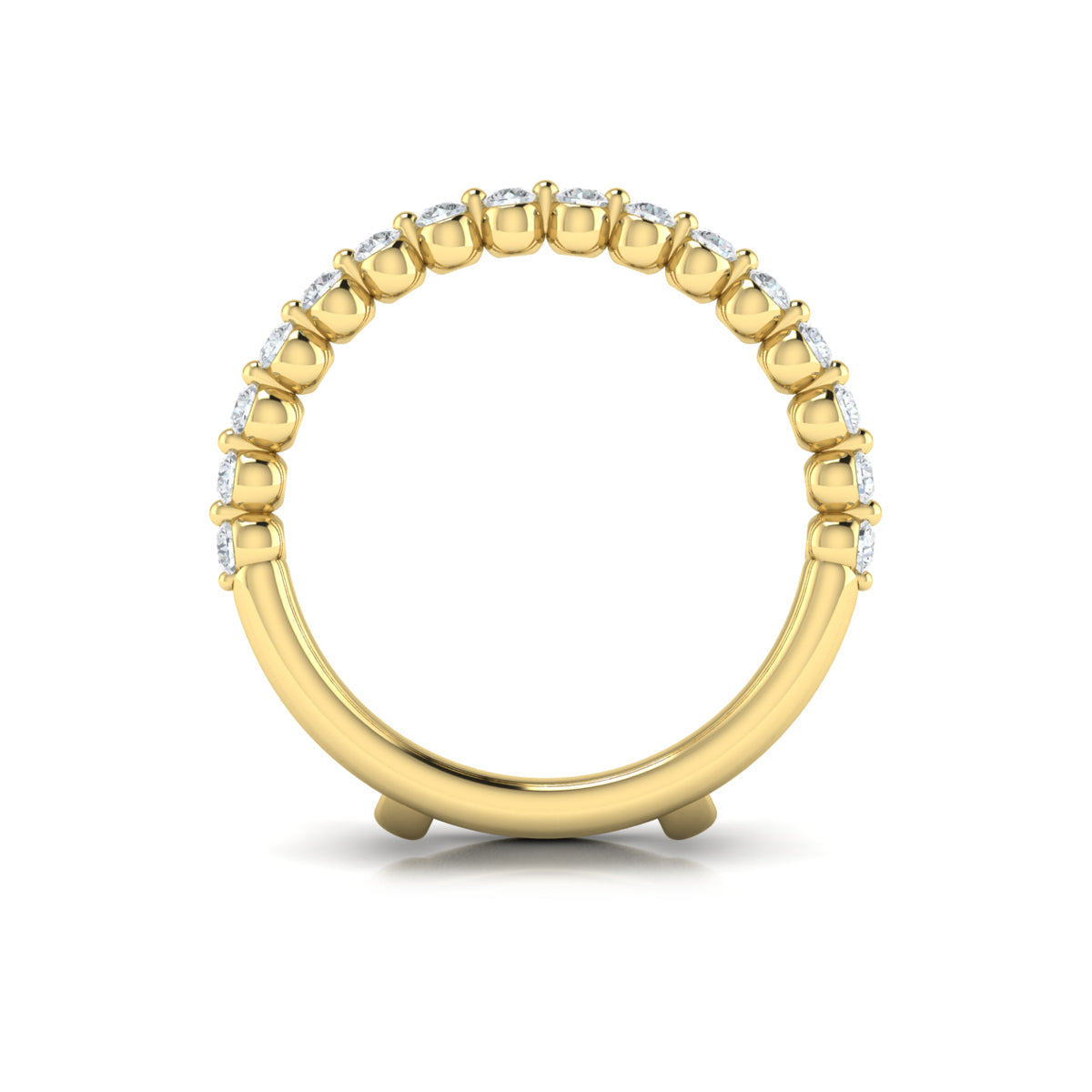 14kt Yellow Gold 0.9ct Diamond Wedding Band Enhancer