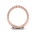 14kt Rose Gold Diamond Wedding Band Enhancer