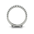 14K White Gold 0.8ct Diamond Wedding Band Enhancer