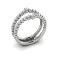 14K White Gold 0.8ct Diamond Wedding Band Enhancer