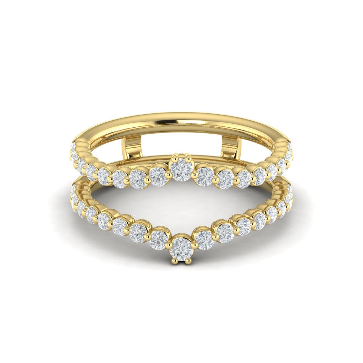 18kt Yellow Gold 0.8ct Diamond Band Enhancer