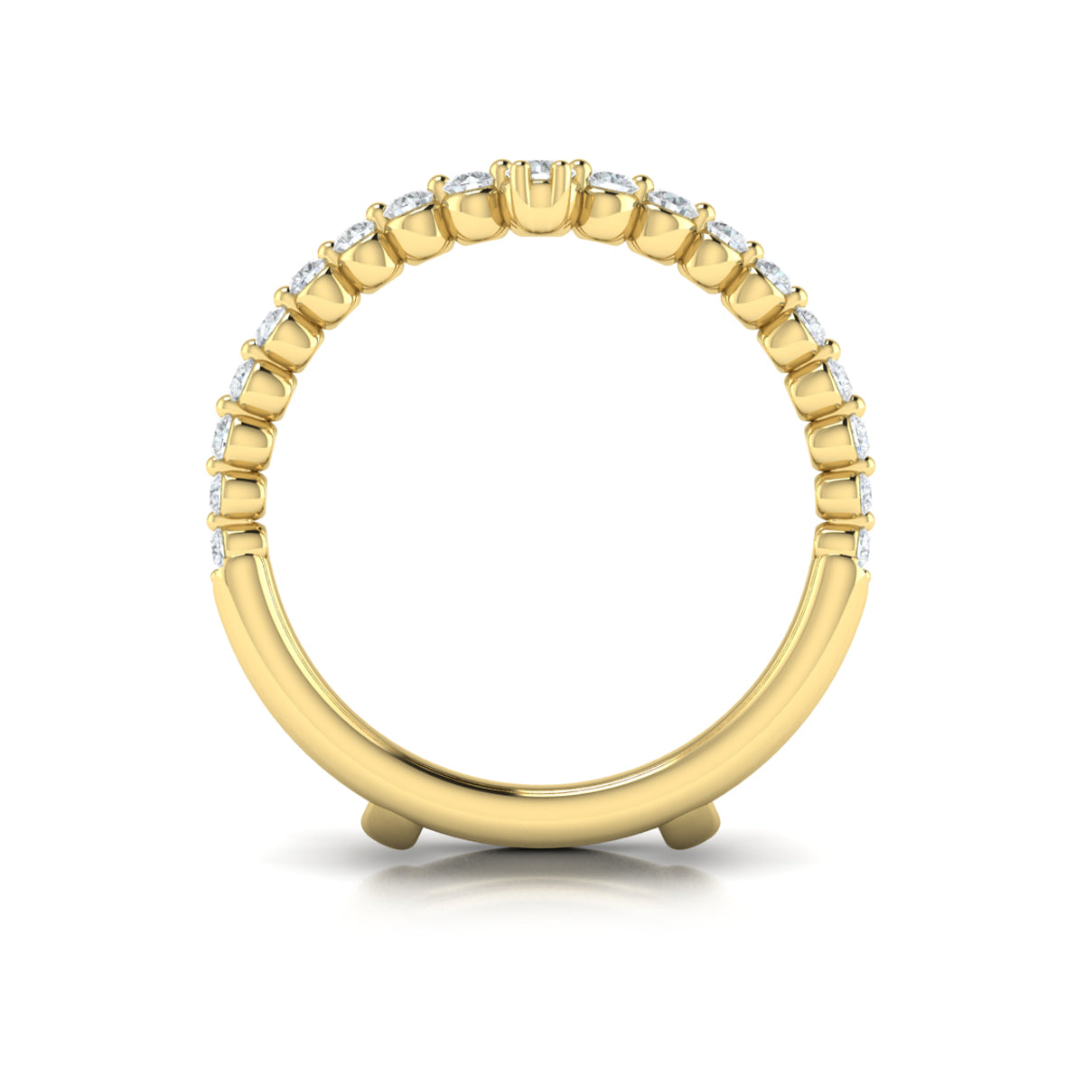 18kt Yellow Gold 0.8ct Diamond Band Enhancer