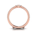 18kt Rose Gold Diamond Wedding Band Enhancer