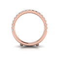 18kt Rose Gold Diamond Wedding Band Ring Enhancer