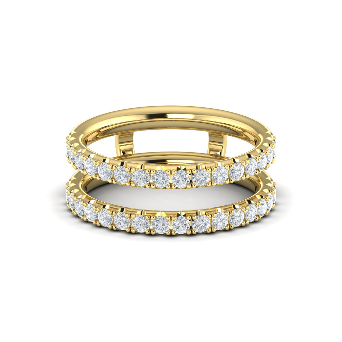 14kt Yellow Gold 1ct Diamond Womens Wedding Band Enhancer