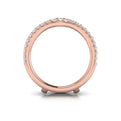 18kt Rose Gold Diamond Wedding Band Ring Enhancer