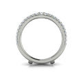 14K White Gold Diamond Wedding Band Enhancer