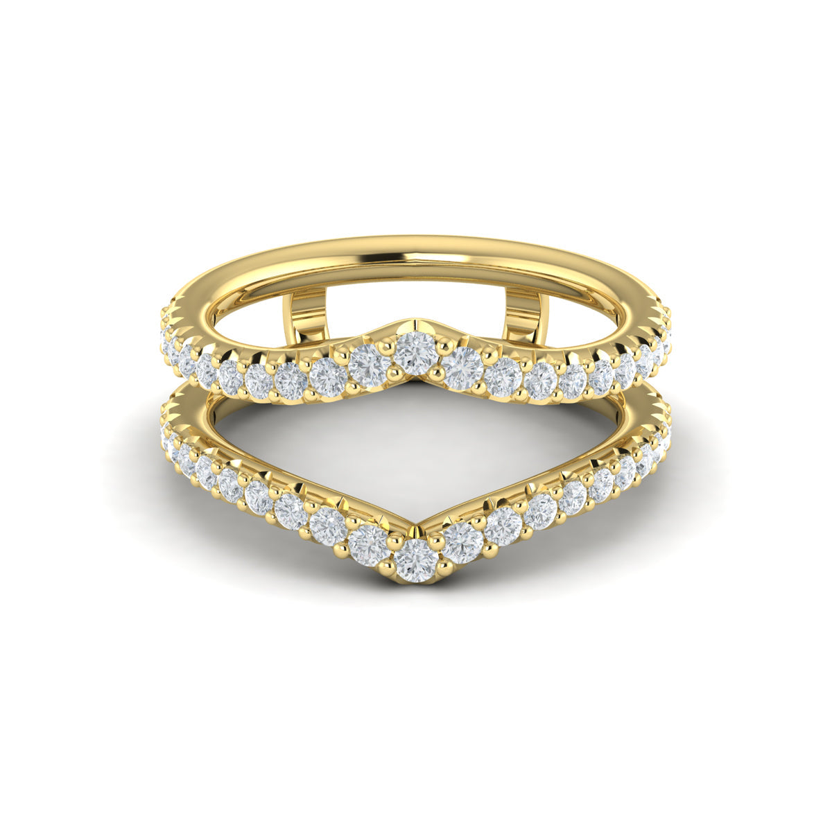 14kt Yellow Gold 0.76ct Diamond Wedding Band Enhancer