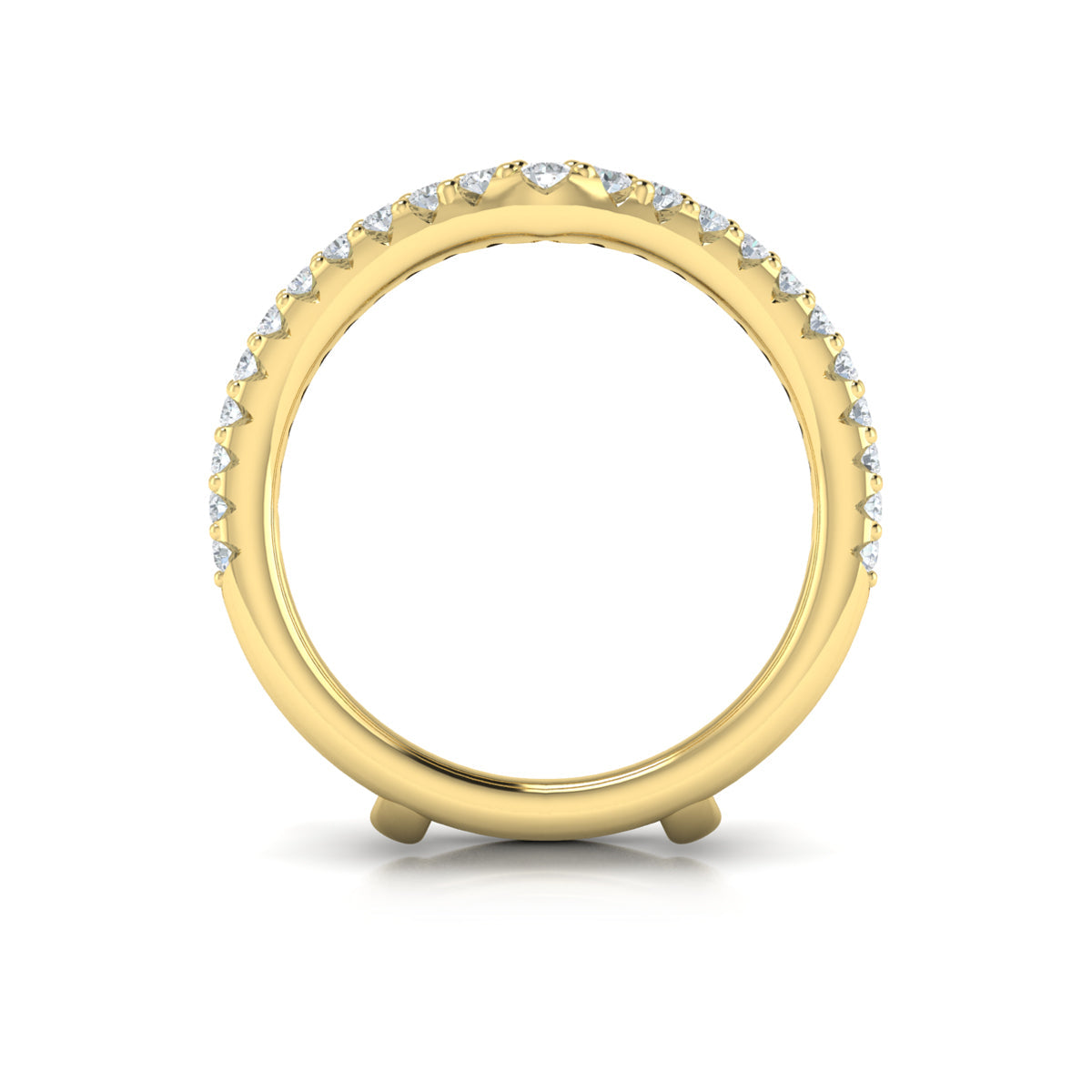 14kt Yellow Gold 0.76ct Diamond Wedding Band Enhancer