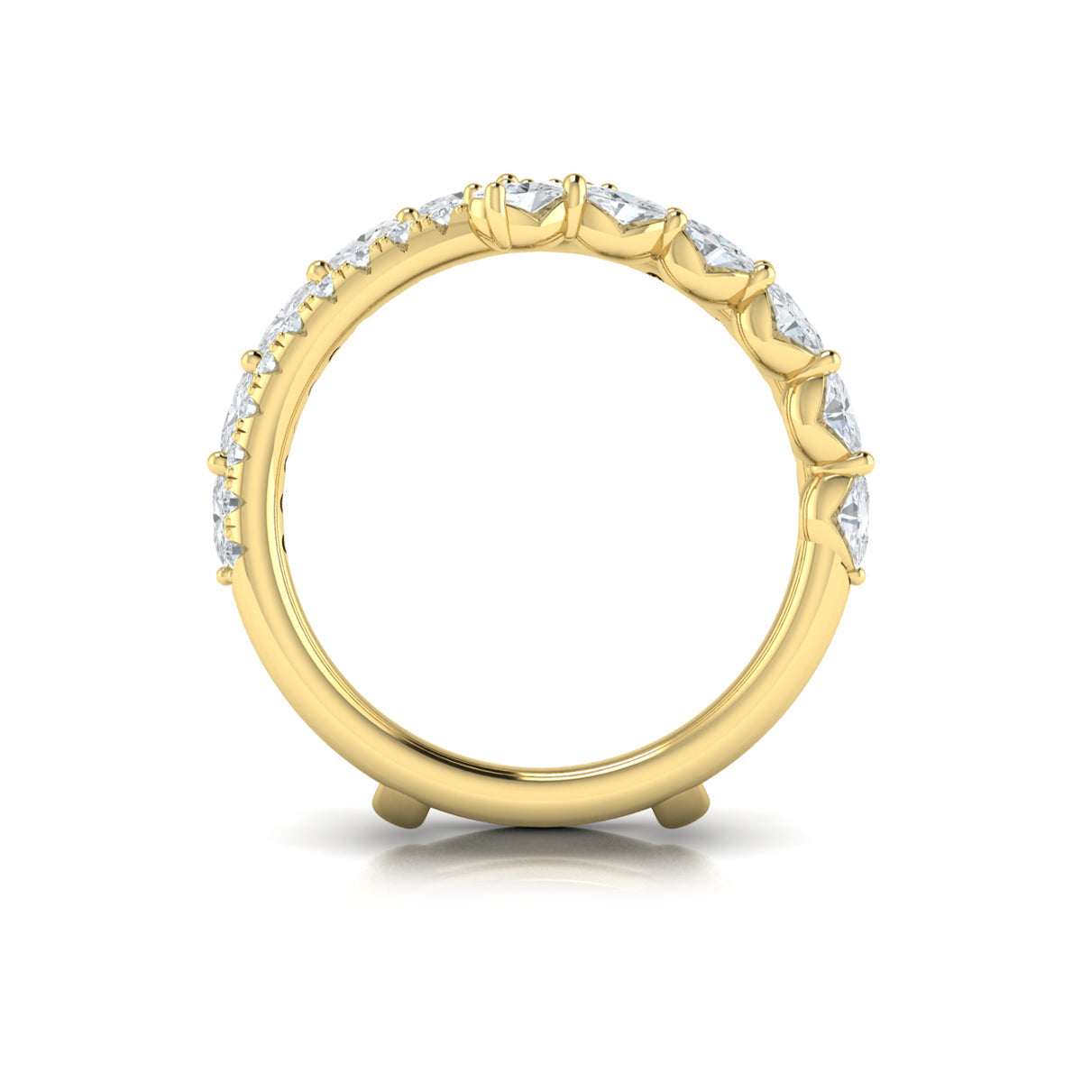 14kt Yellow Gold 1.57ct Diamond Wedding Band Enhancer