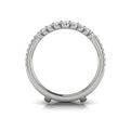 14K White Gold 0.78 Carat Diamond Wedding Band Enhancer