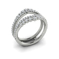 14K White Gold 0.78 Carat Diamond Wedding Band Enhancer