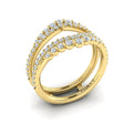18kt Yellow Gold Diamond Wedding Band Enhancer