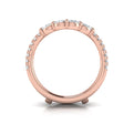 14kt Rose Gold Diamond Womens Wedding Band Enhancer