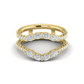 14kt Yellow Gold Diamond Wedding Band Enhancer