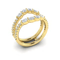 14kt Yellow Gold Diamond Wedding Band Enhancer