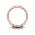 14kt Rose Gold Diamond Womens Wedding Band Enhancer