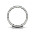 14K White Gold Diamond Womens Wedding Band Enhancer