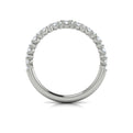 14K White Gold Diamond Contour Wedding Band for Women