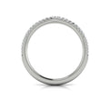 14K White Gold Diamond Contour Wedding Band for Women