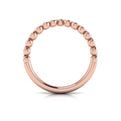 14kt Rose Gold Diamond Contour Womens Wedding Band