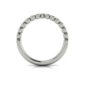 14K White Gold Diamond Contour Wedding Band for Women