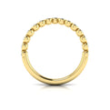 14kt Yellow Gold Diamond Womens Contour Wedding Band