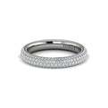 14K White Gold Diamond Stackable Wedding Band