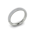 14K White Gold Diamond Stackable Wedding Band