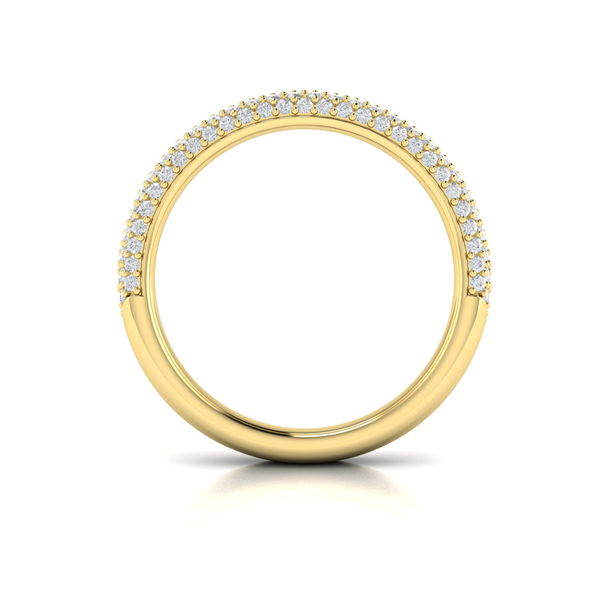 14kt Yellow Gold Diamond Stackable Wedding Band