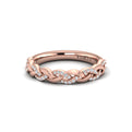 18kt Rose Gold Diamond Stackable Wedding Band