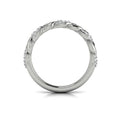 14K White Gold Diamond Stackable Wedding Band