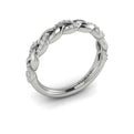 14K White Gold Diamond Stackable Wedding Band