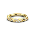 14kt Yellow Gold Diamond Stackable Wedding Band