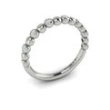 14K White Gold Diamond Stackable Wedding Band