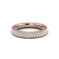 18kt Rose Gold Diamond Womens Stackable Wedding Band