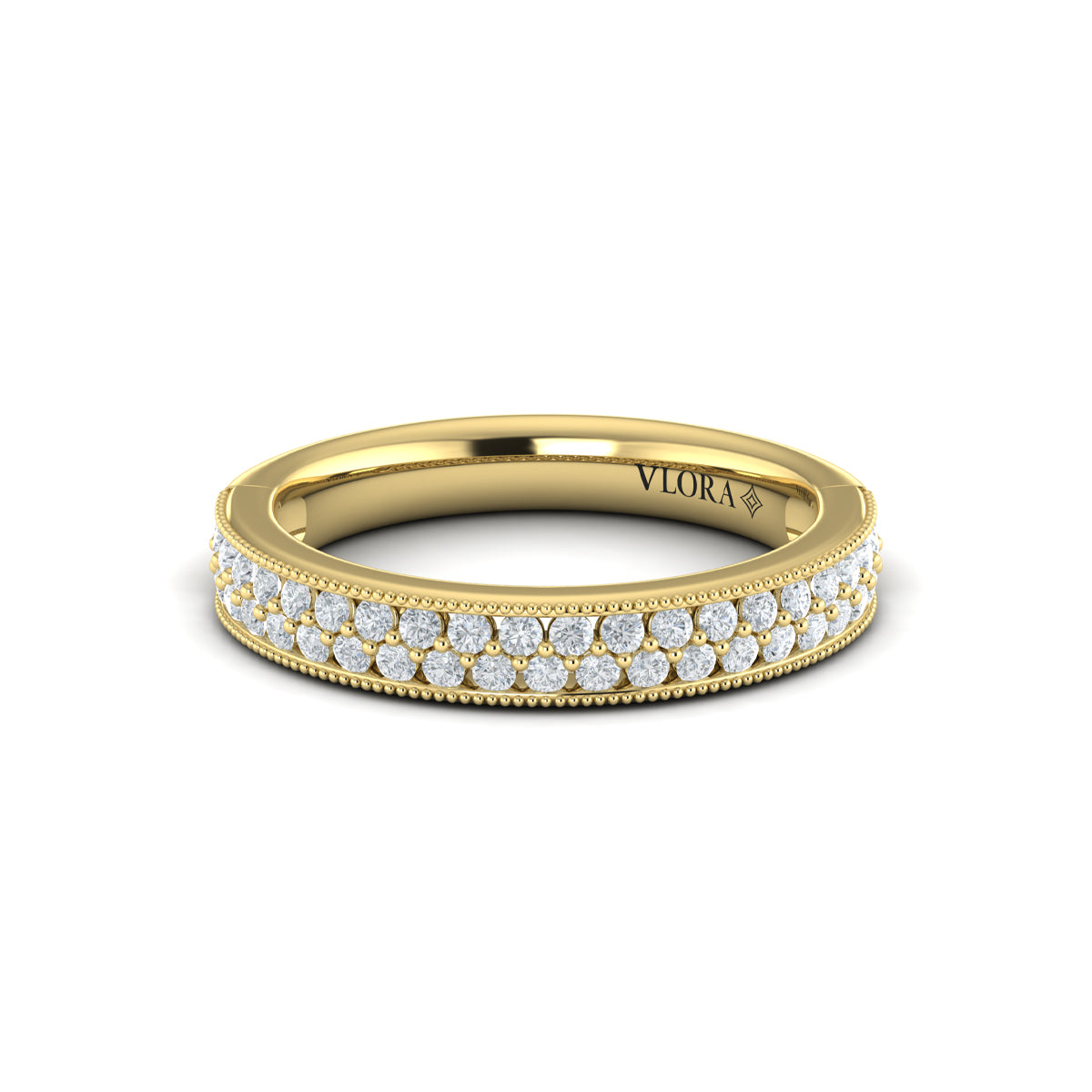 14kt Yellow Gold 0.54ctw Diamond Stackable Wedding Band