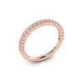 14kt Rose Gold Diamond Stackable Wedding Band